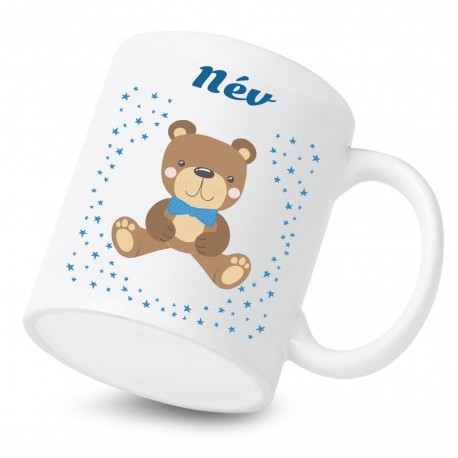 Kerámia Bögr&e Maci - Fiú (a baba nevével)