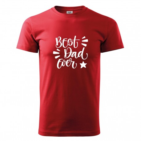 Férfi póló (Piros) Best dad ever Férfi póló (Piros) Best dad ever