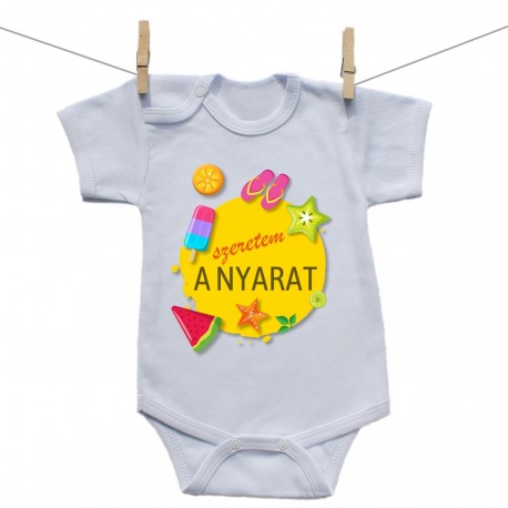 Rövid ujjú body Szeretem a nyarat