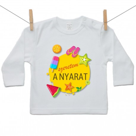 Hosszú ujjú póló Szeretem a nyarat