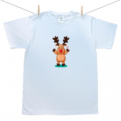 Férfi póló Karácsonyi rénszarvas 