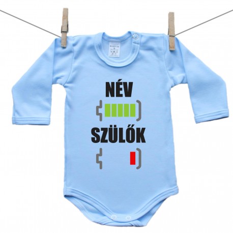 Hosszú ujjú body (kék) Szülők & Baba Akkumulátor