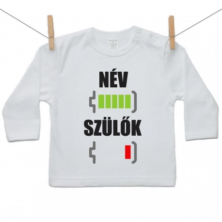 Hosszú ujjú póló Szülők & Baba Akkumulátor