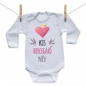 Hosszú ujjú body Kis hercegnő (a baba nevével)