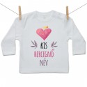Hosszú ujjú póló Kis hercegnő (a baba nevével)