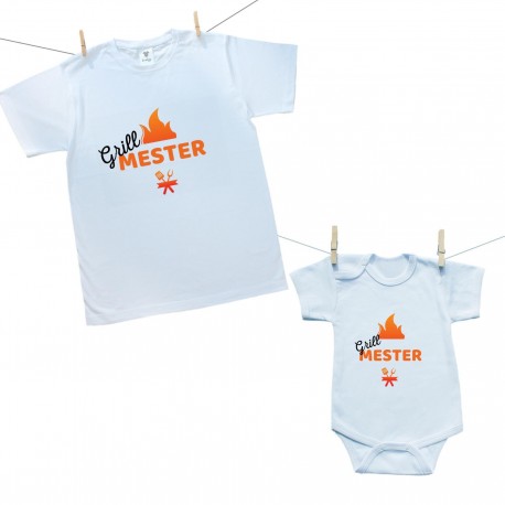 Családi szett (rövid ujjú body) Grill mester