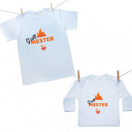 Családi szett (hosszú ujjú body) Grill mester