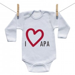 Hosszú ujjú body I love apa