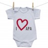 Rövid ujjú body I love apa