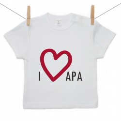 Rövid ujjú póló I love apa