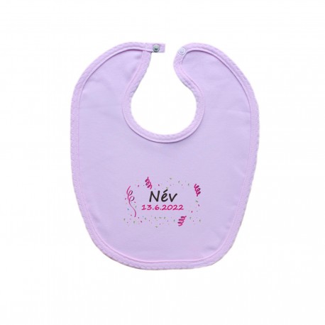 ElőkÉk (rózsaszín) A baba nevével és dátumával (Lány)