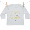 Hosszú ujjú póló Kis csoda (névvel)