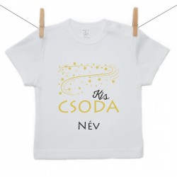 Rövid ujjú póló Kis csoda (névvel)