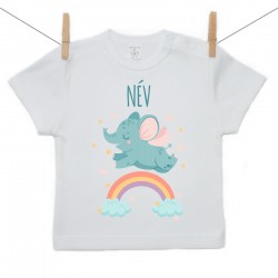Rövid ujjú póló Elefánt (névvel)