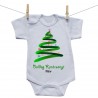 Rövid ujjú body Boldog Karácsonyt (névvel)