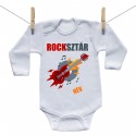 Hosszú ujjú body Rocksztár (a baba nevével)
