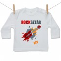 Hosszú ujjú póló Rocksztár (a baba nevével)