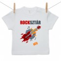Rövid ujjú póló Rocksztár (a baba nevével)