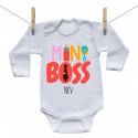 Hosszú ujjú body Mini Boss (a baba nevével)