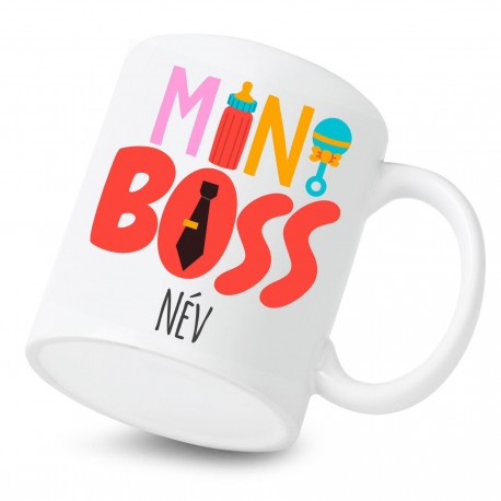 Kerámia Bögre Mini Boss (a baba nevével)