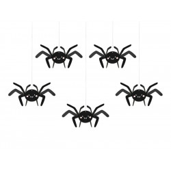 Függő dekoráció - Papír pókok