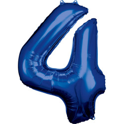Narodeninový balónik fóliový 1 modrý 86 cm