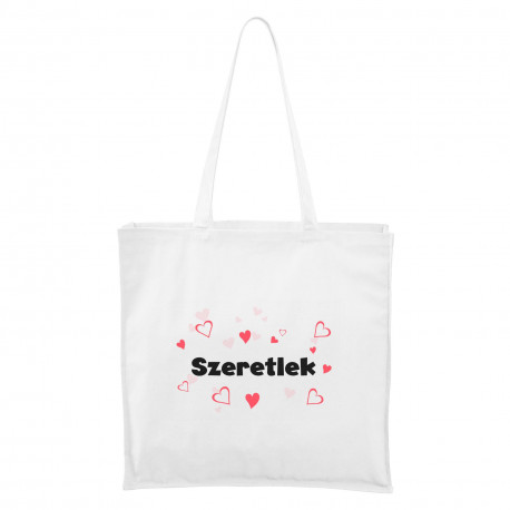 Maxi Táska - fehér Szeretlek