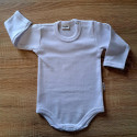 Body hosszú ujjú, fehér, kék, 3db