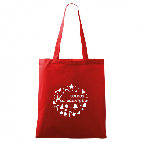 Táska - piros Boldog Karácsonyt