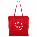 Maxi Táska - piros Boldog Karácsonyt