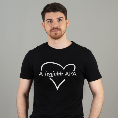 Férfi póló (Fekete) A legjobb apa