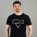 Férfi póló (Fekete) A legjobb apa