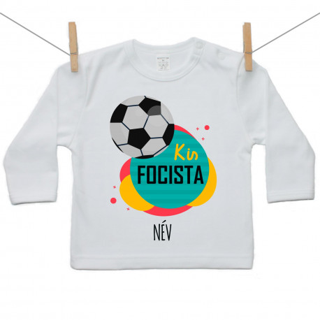 Póló -  Kis focista (a baba nevével)