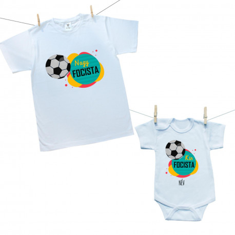 Családi csomag -  Nagy és kis focista (a baba nevével)