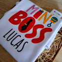Rövid ujjú póló Mini Boss (a baba nevével)