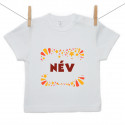 Lány rövid ujjú névvel ellátott póló