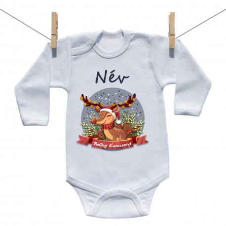 Babaruha -  Boldog Karácsonyt (a baba nevével)