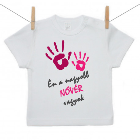 Rővid ujjú póló Én vagyok a nagyobb testvér