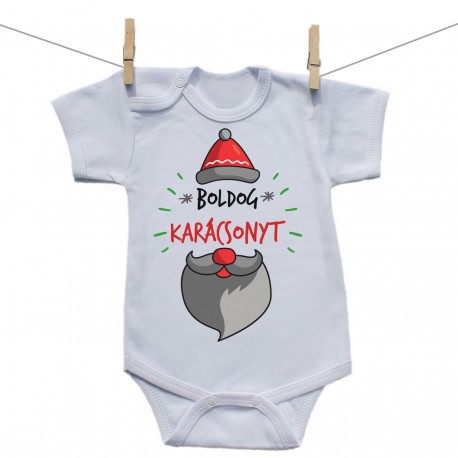 Baba body (Rővid ujjú) Boldog Karácsonyt Baba body (Rővid ujjú) Boldog Karácsonyt