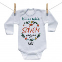 Hosszú ujjú body Hímes tojás, szívem vágyás