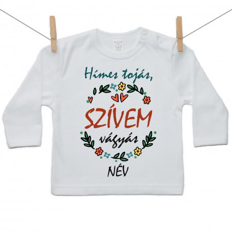 Hosszú ujjú póló Hímes tojás, szívem vágyás