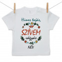 Rővid ujjú póló Hímes tojás, szívem vágyás