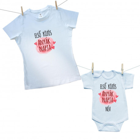 Családi szett (rővid ujjú body) Első közös Anyák napja