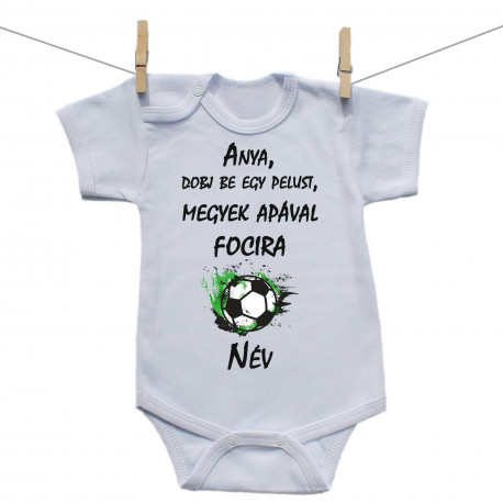 Rővid ujjú body Megyek apával focira