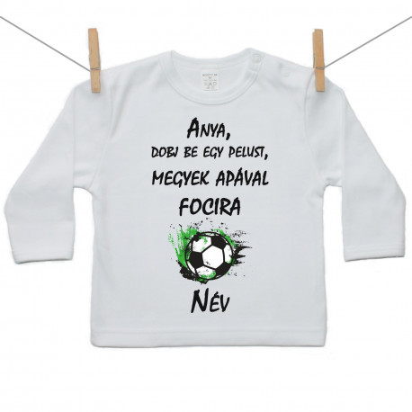 Hosszú ujjú póló Megyek apával focira