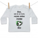 Hosszú ujjú póló Megyek apával focira