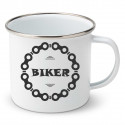 Zománc bögre Biker