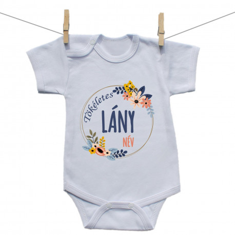 Rővid ujjú body Tökéletes lány