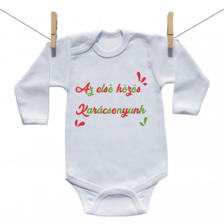 Baba body (Hosszú ujjú) Az első közös karácsonyunk