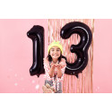 Fólia lufi 1-es szám, 86cm, fekete